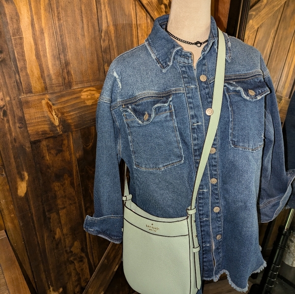 NWOT Kate Spade Seawater Green Leila Crossbody Bag. - Picture 4 of 8